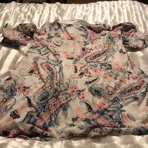 Multi colored crop dress